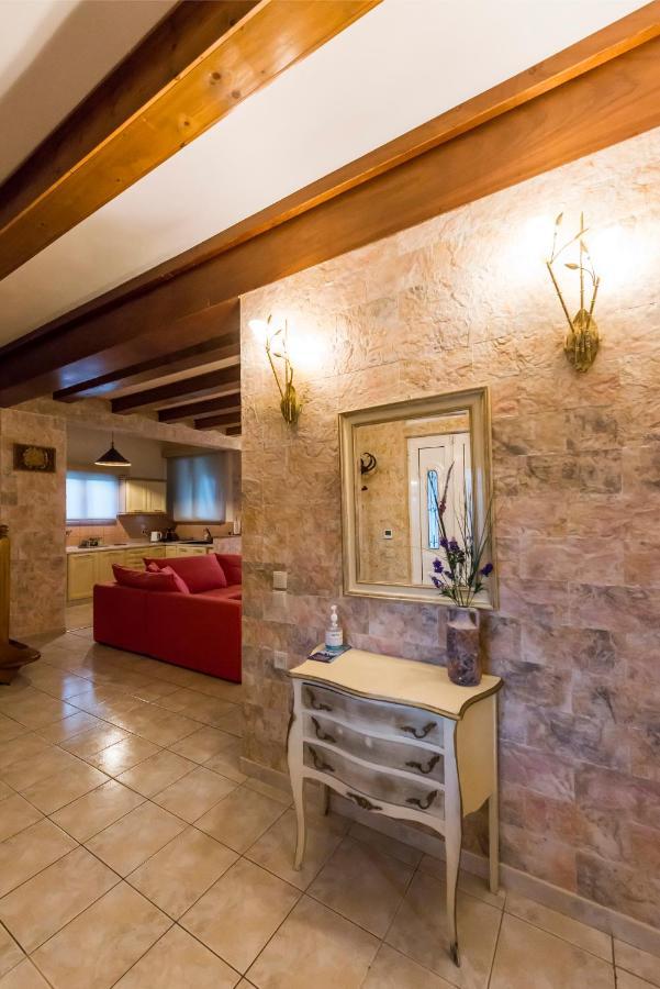 Villa Maxim With Private Pool & Tennis Court Halikounas 外观 照片