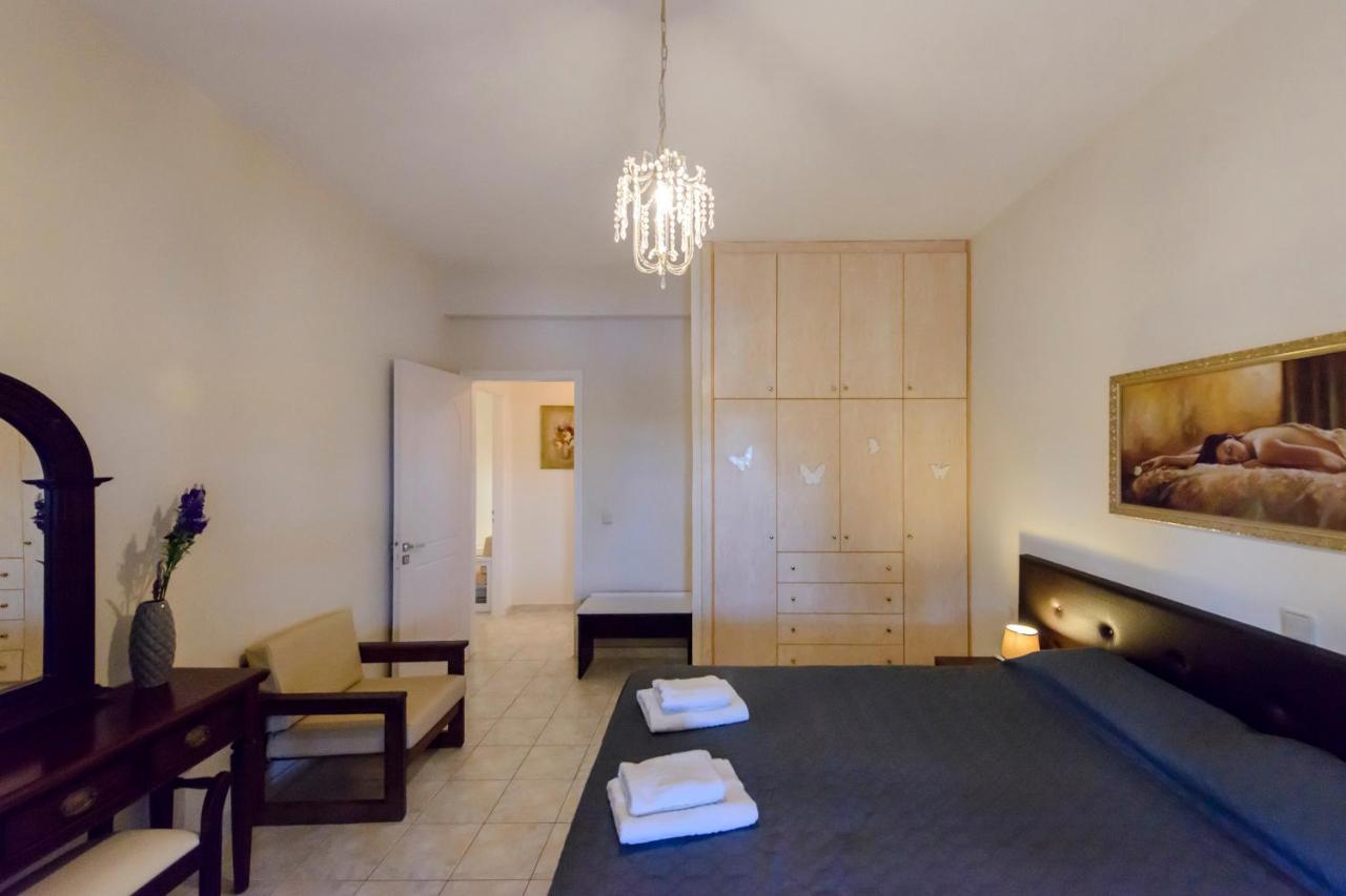 Villa Maxim With Private Pool & Tennis Court Halikounas 外观 照片