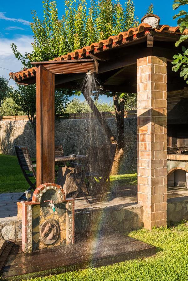 Villa Maxim With Private Pool & Tennis Court Halikounas 外观 照片