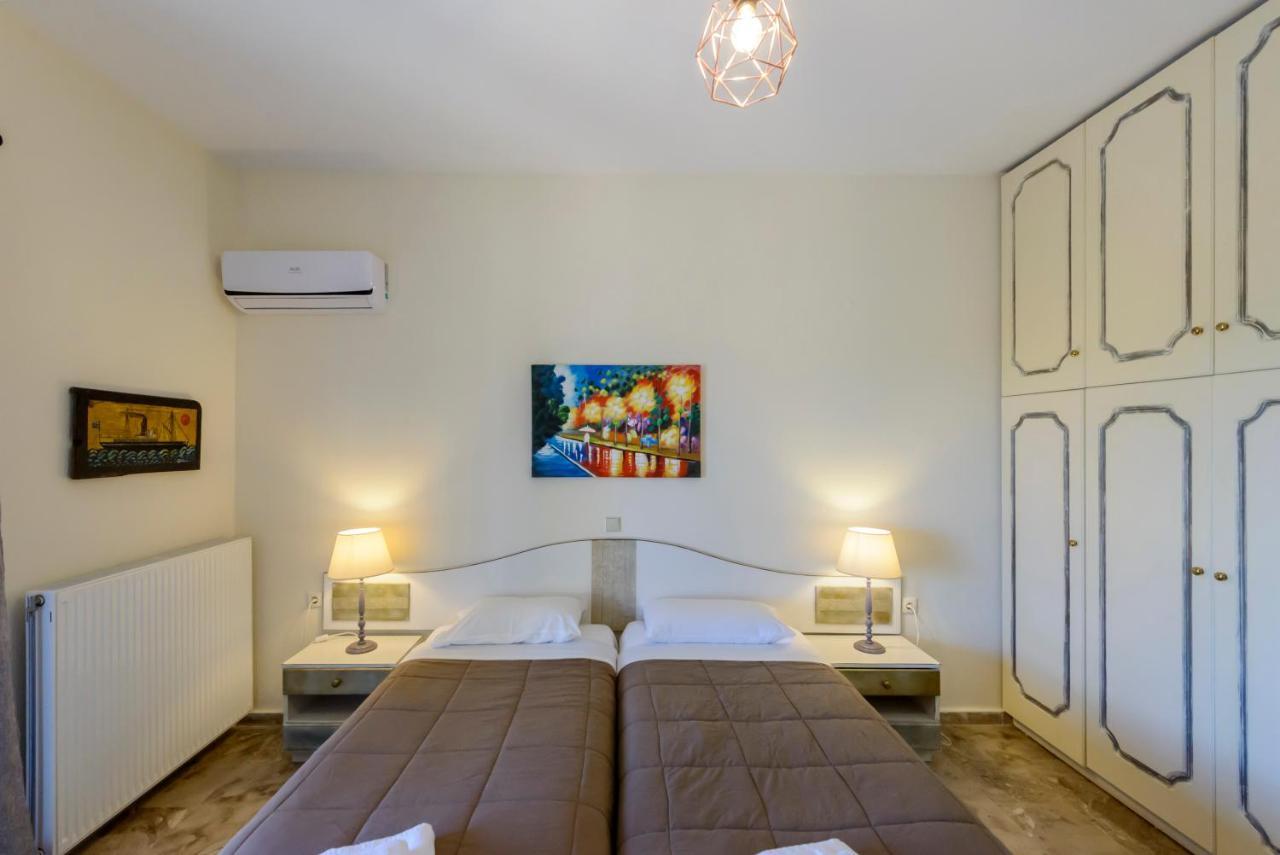Villa Maxim With Private Pool & Tennis Court Halikounas 外观 照片