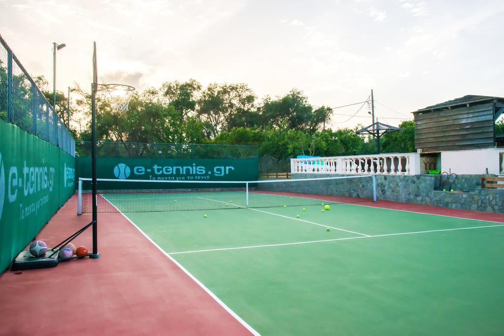 Villa Maxim With Private Pool & Tennis Court Halikounas 外观 照片