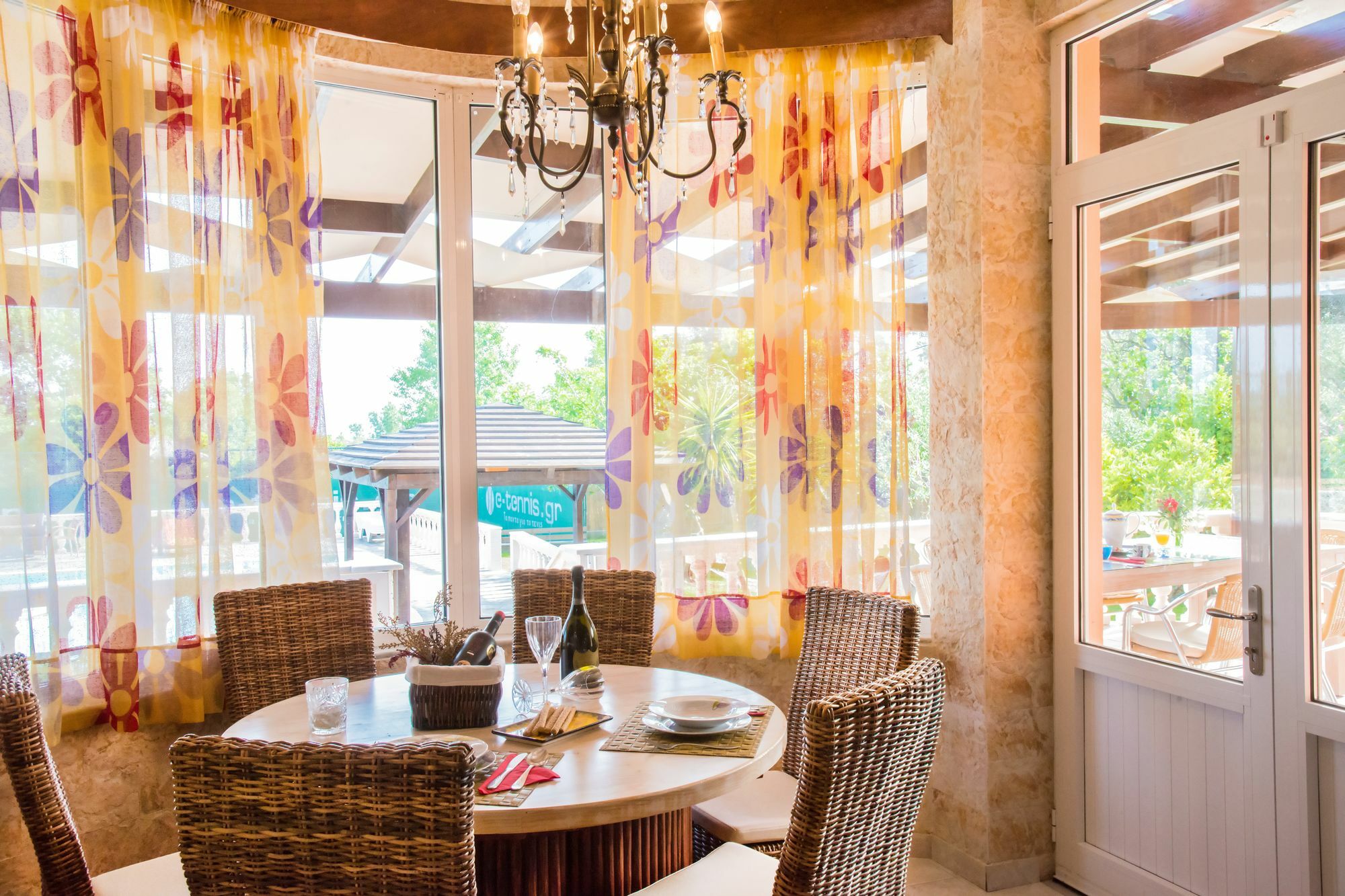 Villa Maxim With Private Pool & Tennis Court Halikounas 外观 照片